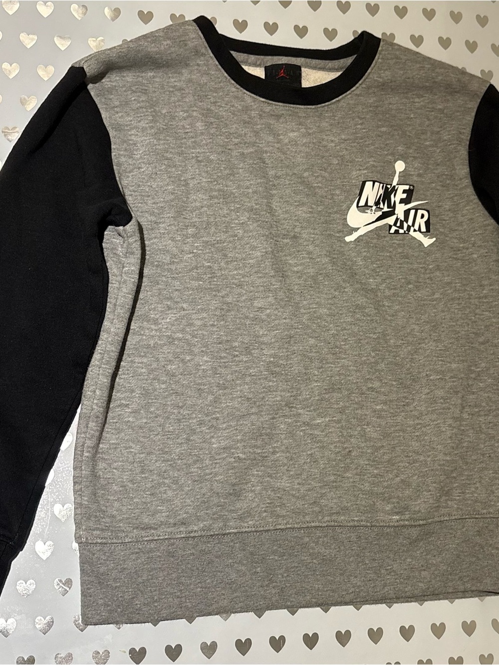 Jordan Men’s Crewneck Sweatshirt - Gray and Black